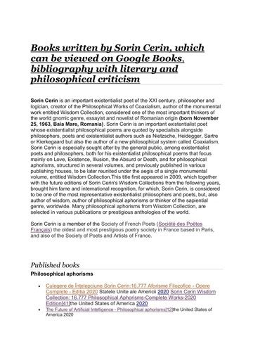 sorin cerin biography template