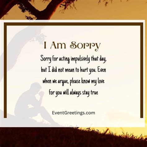 Sorry Msg For Bf