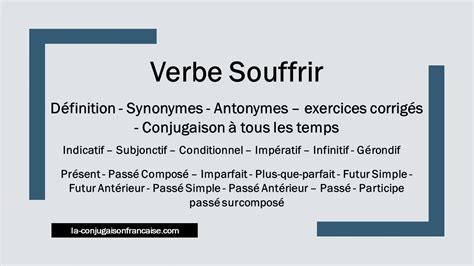 souffrir