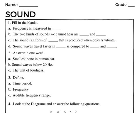 Sound Class 8 Worksheets Printable Resources For Teachers Sound And Music Worksheet Answers - Sound And Music Worksheet Answers