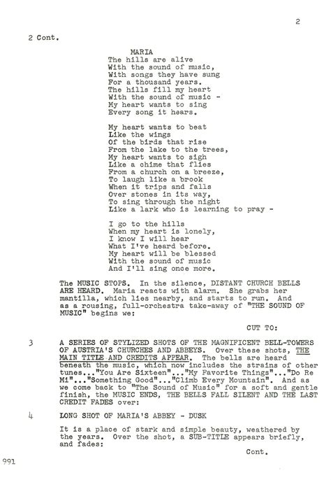 Sound Of Music Script