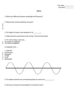 Sound Waves Worksheets Questions And Revision Mme Waves Physics Worksheet Answers - Waves Physics Worksheet Answers