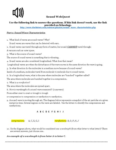 Sound Webquest