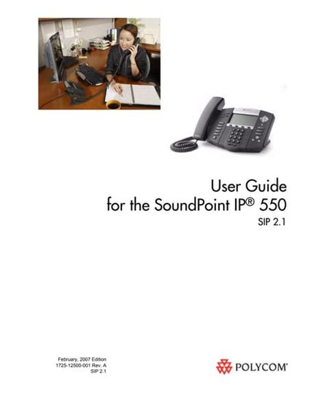 Full Download Soundpoint Ip 550 User Guide 