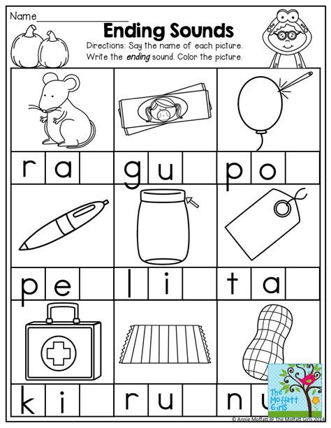 Sounds 8211 Kidsworksheetfun Kindergarten Ending Sounds Worksheet - Kindergarten Ending Sounds Worksheet