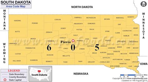 south dakota area code