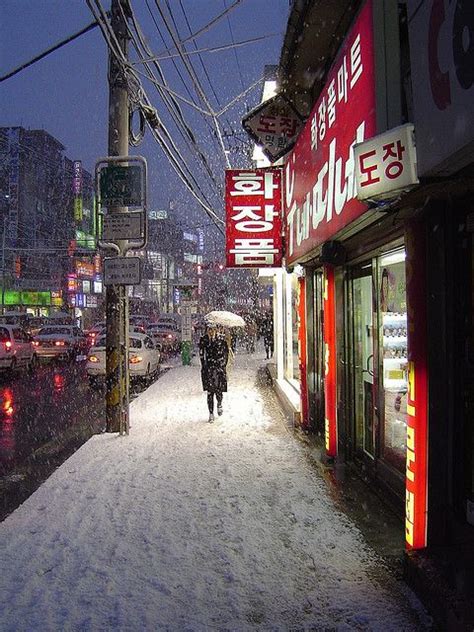 south korea snow season