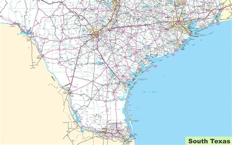south texas map