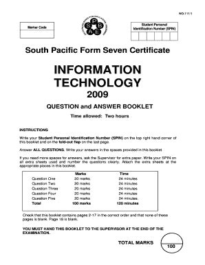 Read South Pacific Education Board Exam Papers 