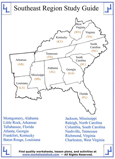 Southeast State Capitals