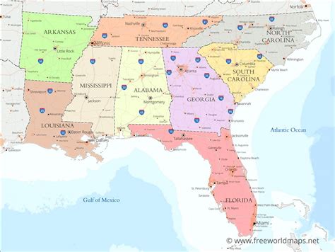 Southeast Us Map