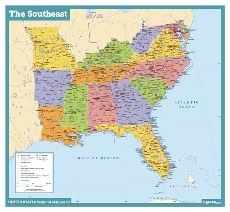 Southeast Usa Map