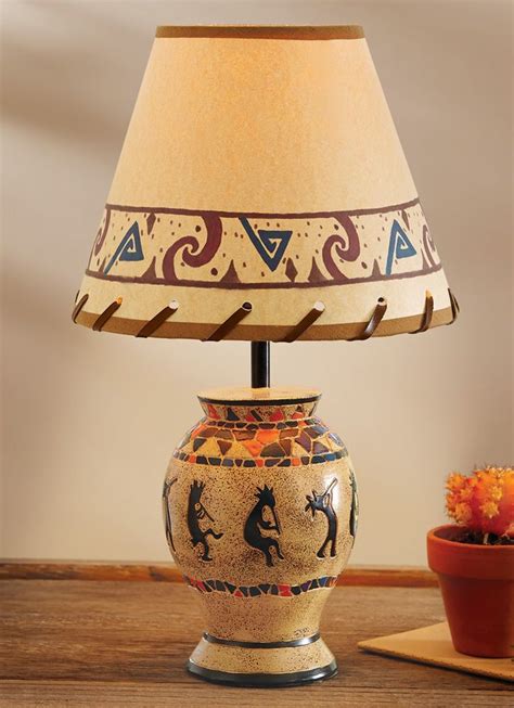 Southwestern Ceramic Tall Lamps