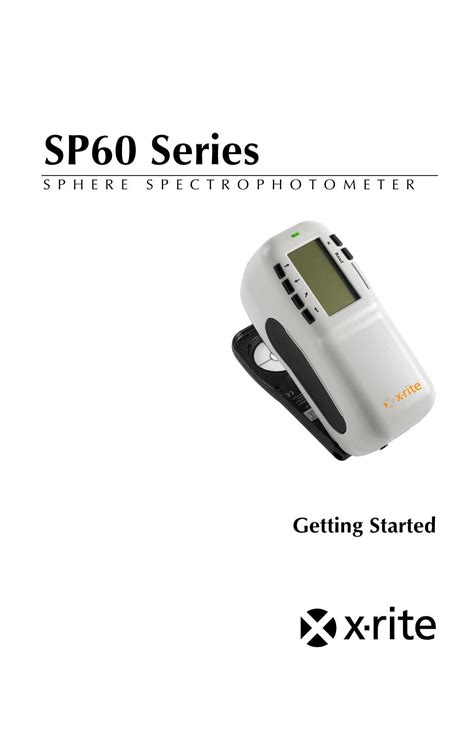 Download Sp60 Series X Rite 