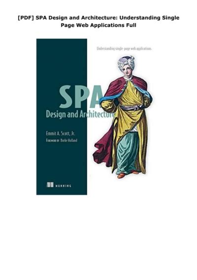 Download Spa Design And Architecture Understanding Single Page Web Applications 