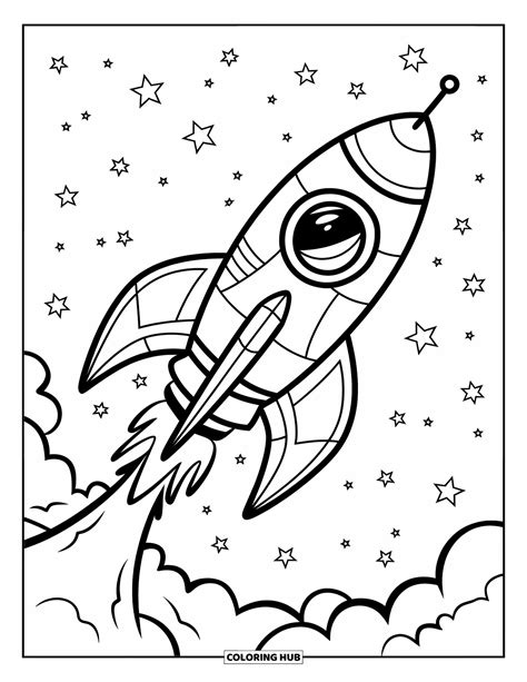 space coloring sheets