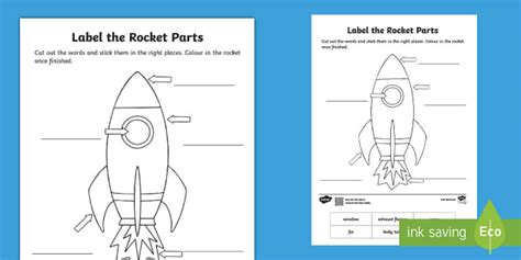 Space Rocket Labelling Sheet Teacher Made Twinkl Parts Of A Rocket Worksheet - Parts Of A Rocket Worksheet