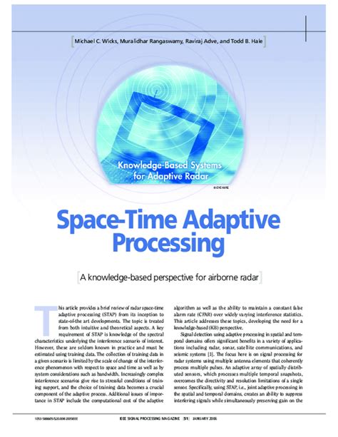 Space Time Adaptive Processing