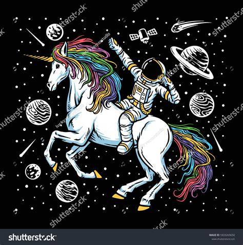space unicorn nude