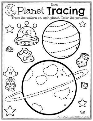 Space Worksheets Preschool Planning Playtime Space Worksheets Preschool - Space Worksheets Preschool