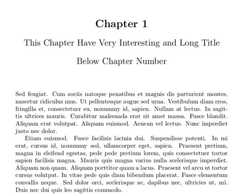spacing Chapters with long descriptive titles TeX LaTeX Stack