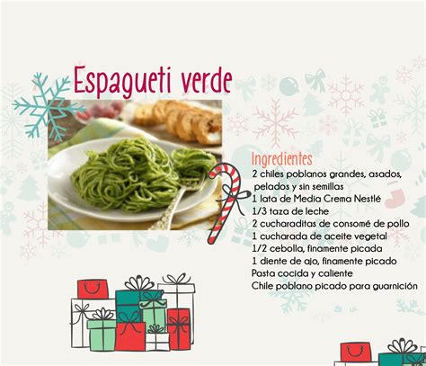 Spaghetti Verde Ingredientes