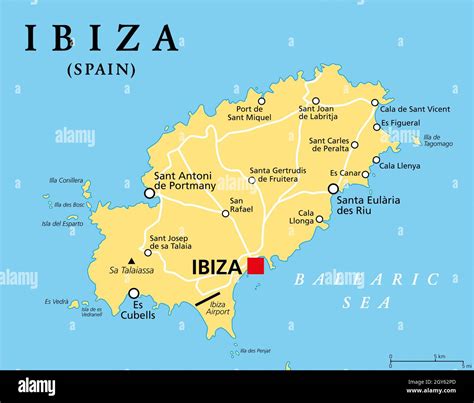 Spain And Ibiza Map