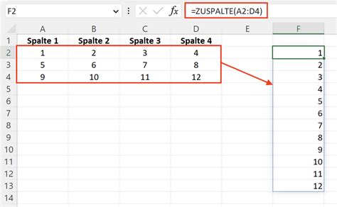 spalten excel
