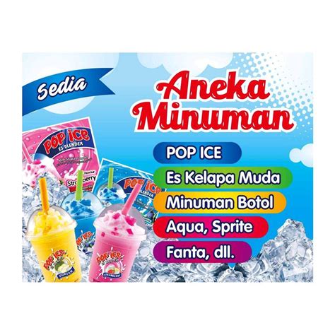 spanduk pop ice unik
