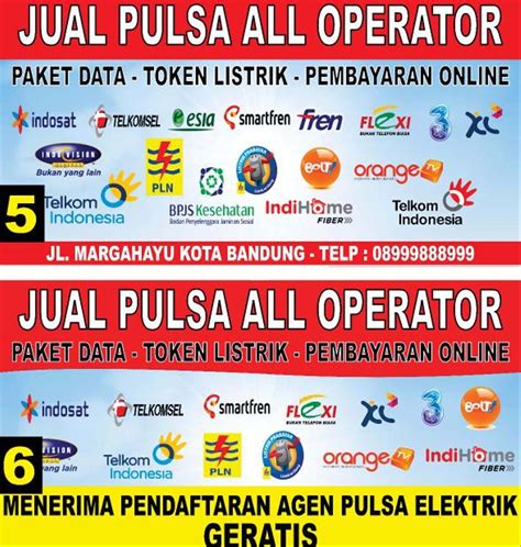 SPANDUK JUAL PULSA - Jual Spanduk Jualan Pulsa Terlengkap & Harga Terbaru