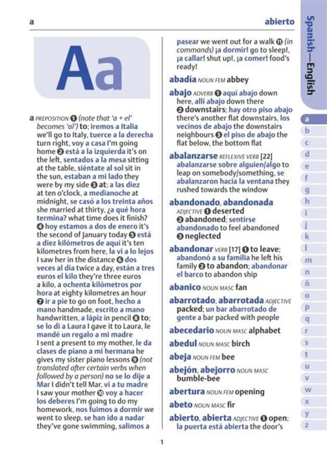 Spanish Language School Dictionary Of Synonyms And Antonyms