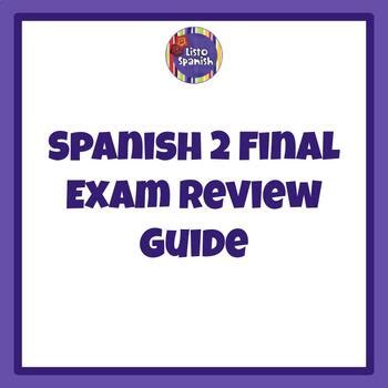 Download Spanish 2 Final Exam Review Packet Answers 