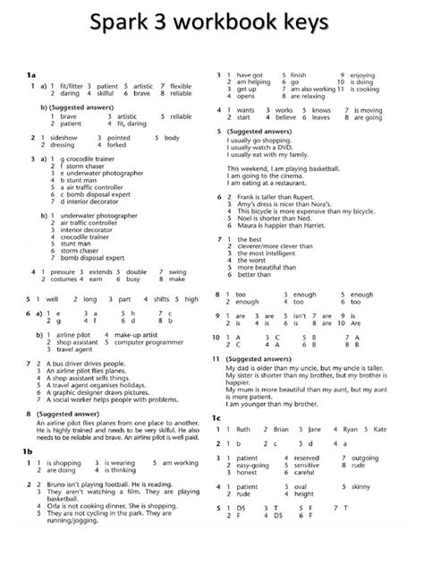 Spark 3 Workbook Answers Module 7