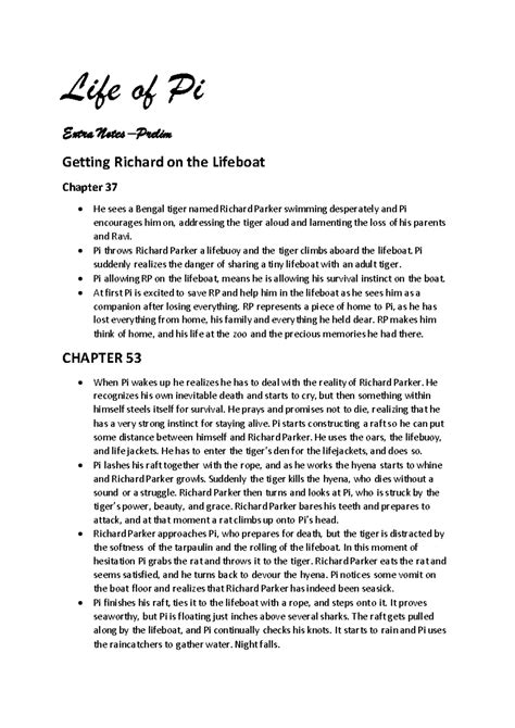Spark Notes Life Of Pi