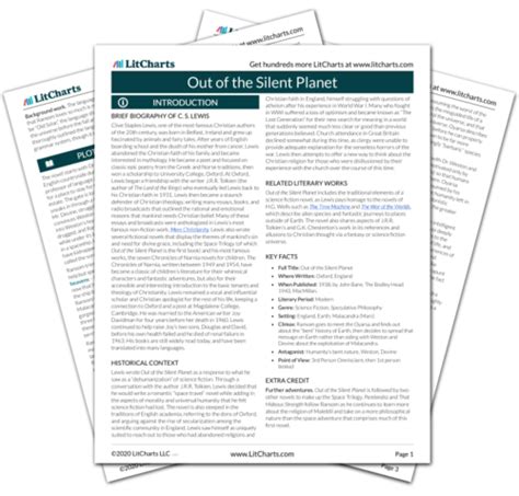 Sparknotes Out Of The Silent Planet