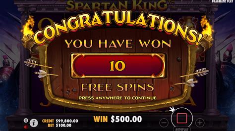 spartan slots 100 free spins 2022