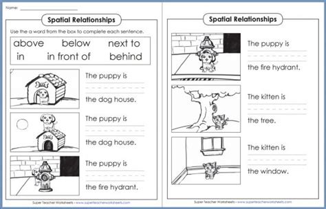 Spatial Relationships Super Teacher Worksheets Kindergarten Spatial Relationship Pathcounting Worksheet - Kindergarten Spatial Relationship Pathcounting Worksheet