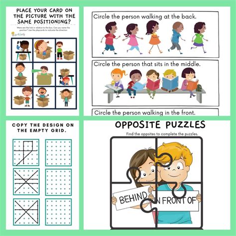 Spatial Relationships Worksheet Teaching Resources Tpt Kindergarten Spatial Relationship Pathcounting Worksheet - Kindergarten Spatial Relationship Pathcounting Worksheet