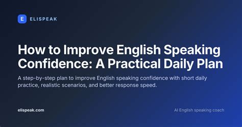 Speak With Confidence A Practical