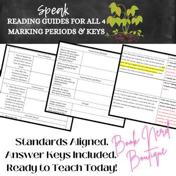 Full Download Speak Study Guide Answer Key 