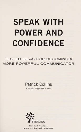 Full Download Speak With Power And Confidence Patrick Collins Pdf 