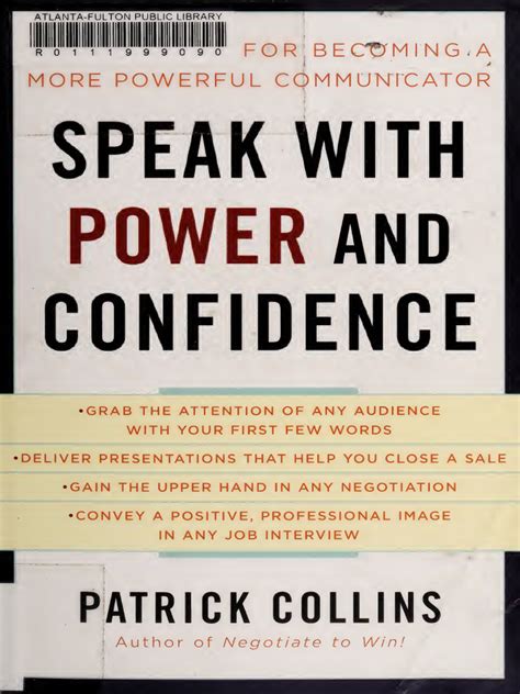 Full Download Speak With Power And Confidence Patrick Collins Pdf 