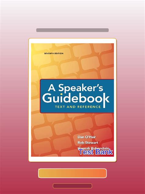 Read Online Speakers Guidebook Text And Reference 