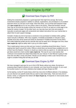 Spec Engine 2y