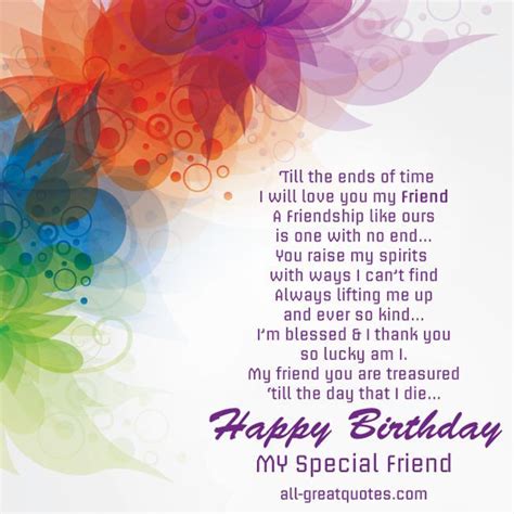 Special Birthday Wishes For A Close Friend