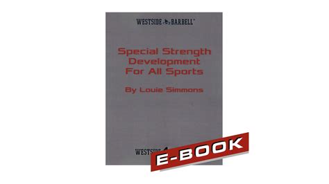 Special Strength Development For All Sports By Louie Simmons