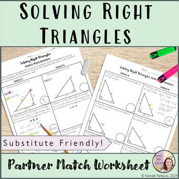 Download Special Right Triangles Trigonometry Emphasis Matching 