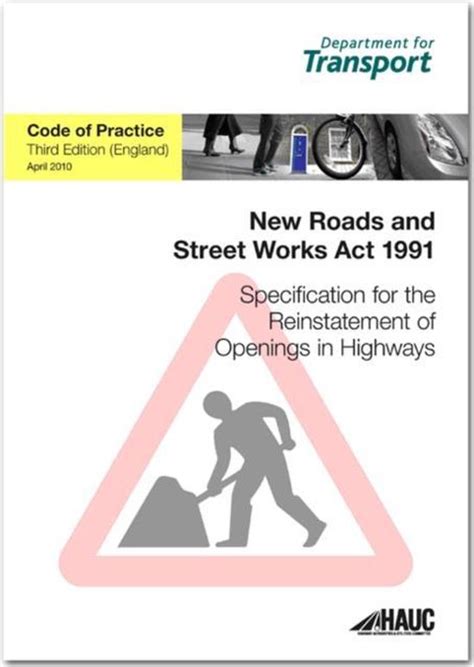 Download Specification For The Reinstatement Of Openings In Roads Comes Into Operation On 1 October 2003 