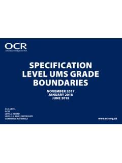 Full Download Specification Level Ums Grade Boundaries Ocr 