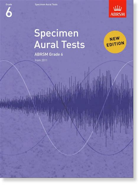 Specimen Aural Tests Grade 6 With Cd New Edition